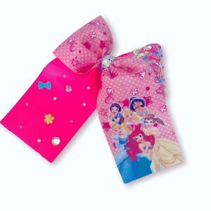DISNEY PRINCESS Inspired Cheer Hair Bow Pink  for Girls